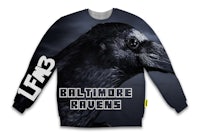 baltimore ravens all over crewneck sweatshirt